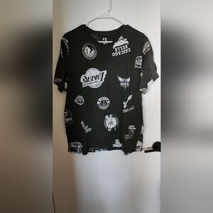 NBA Black and White Graphic Tee